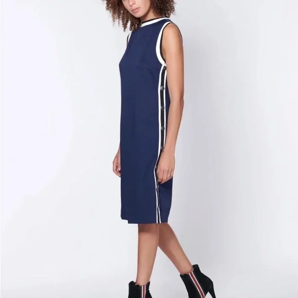 veronica beard blue dress Veronica Beard Lou Pleated Midi Dress | Blue Mirage main image 1